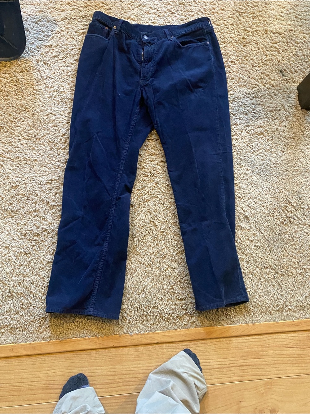 Ralph Lauren Navy Blue Corduroy Pants